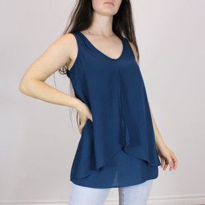 *Ricki's Blue V Neck Tank